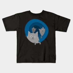 Through the Cat Hole Kids T-Shirt